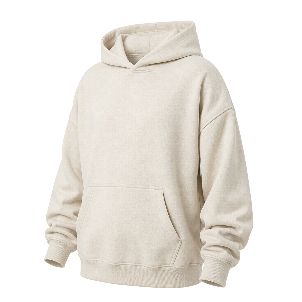 Featured cream streetwear hoodie